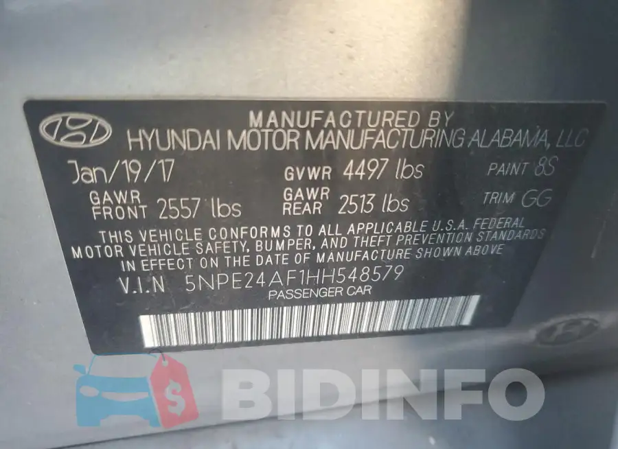 5NPE24AF1HH548579 Photo# 12