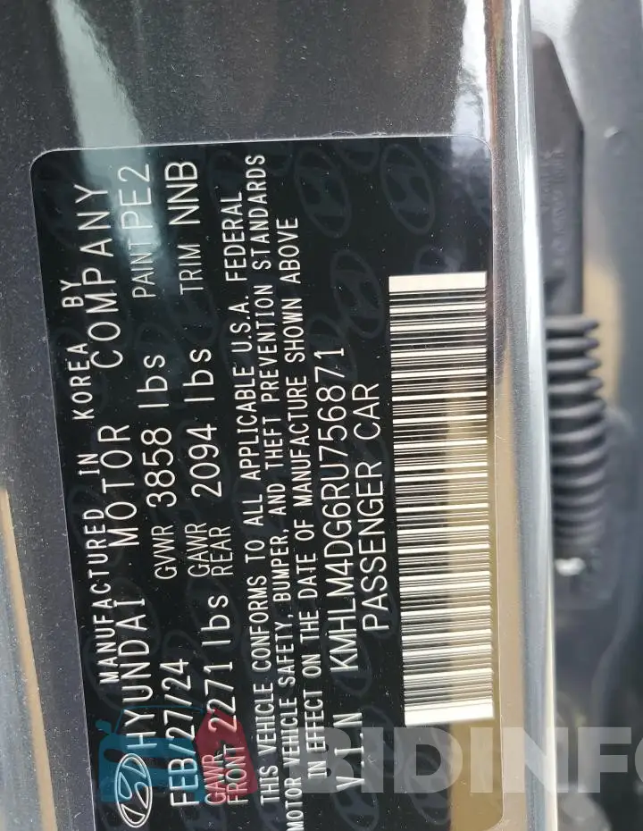 KMHLM4DG6RU756871 Photo# 13