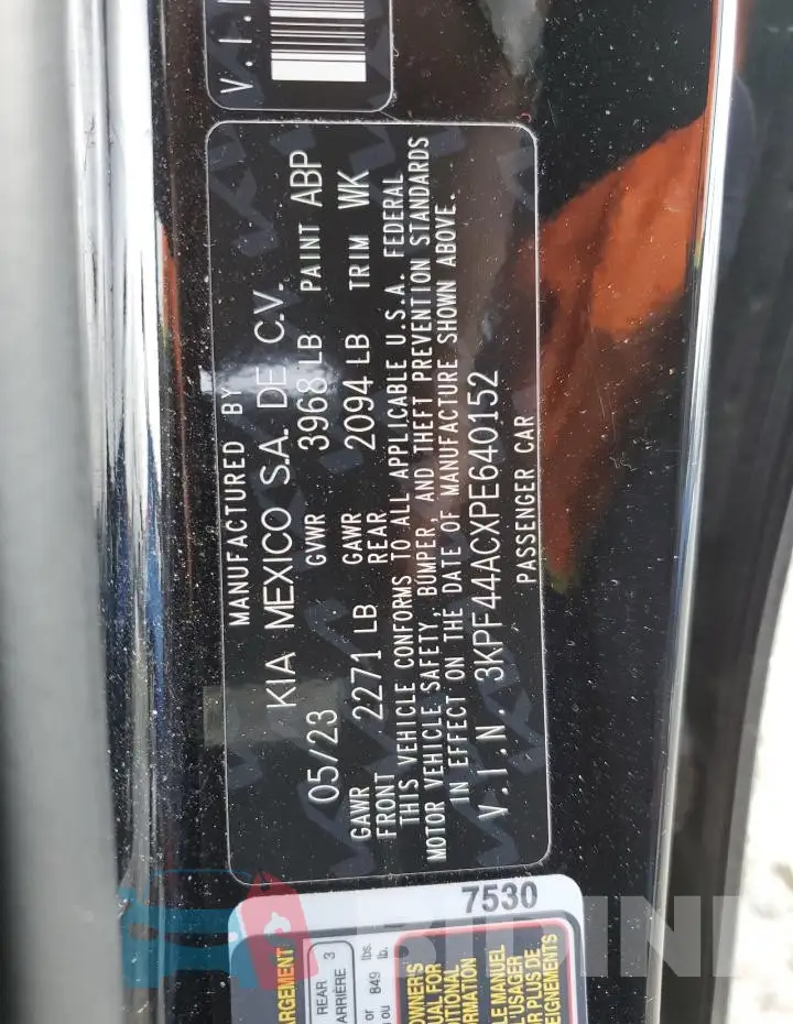 3KPF44ACXPE640152 Photo# 12