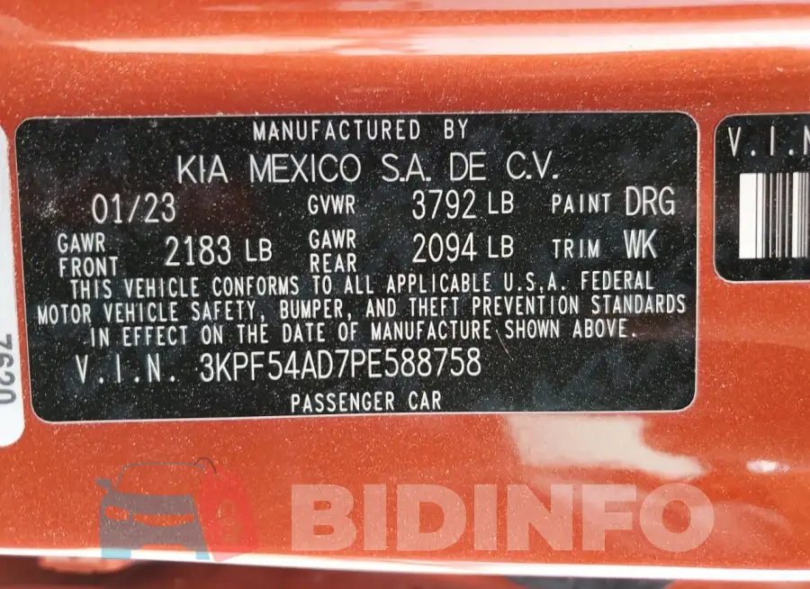 3KPF54AD7PE588758 Photo# 13