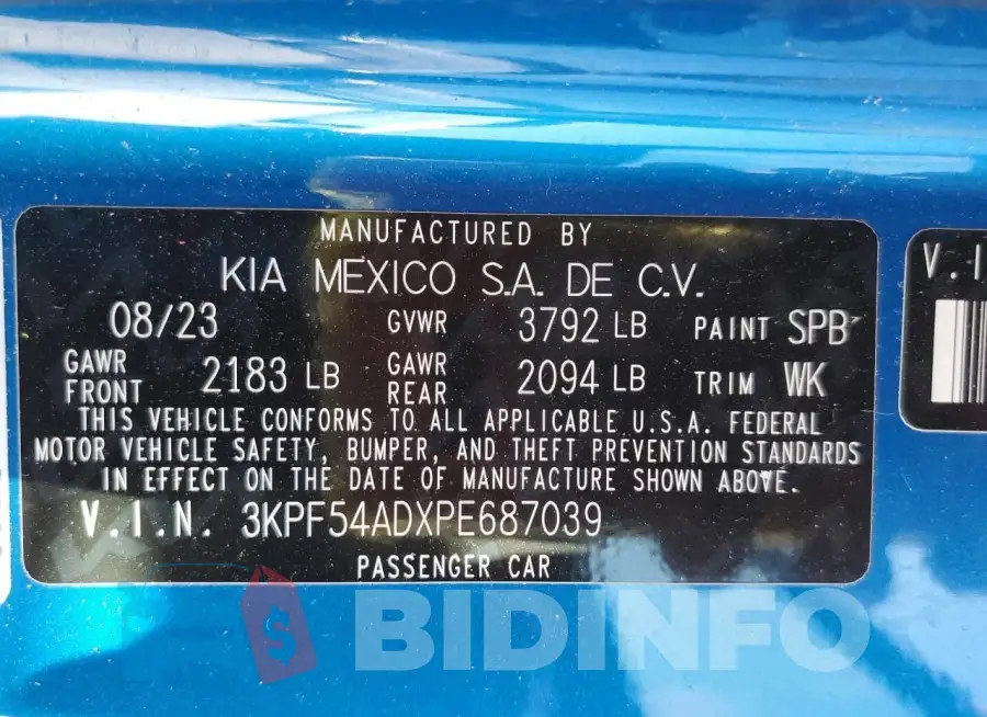3KPF54ADXPE687039 Photo# 13
