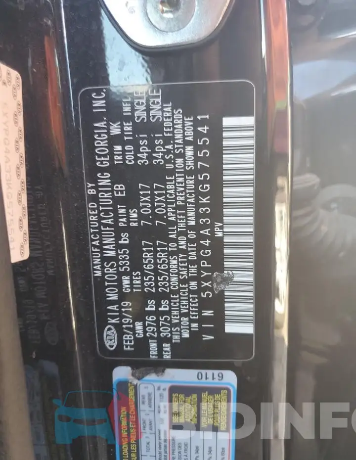 5XYPG4A33KG575541 Photo# 13