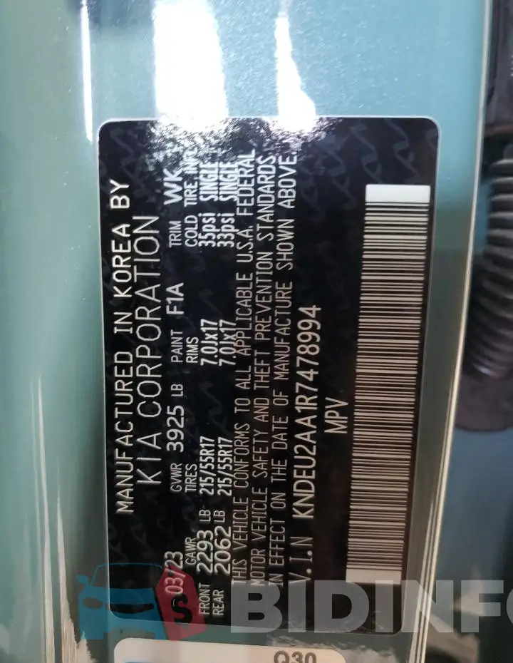 KNDEU2AA1R7478994 Photo# 12
