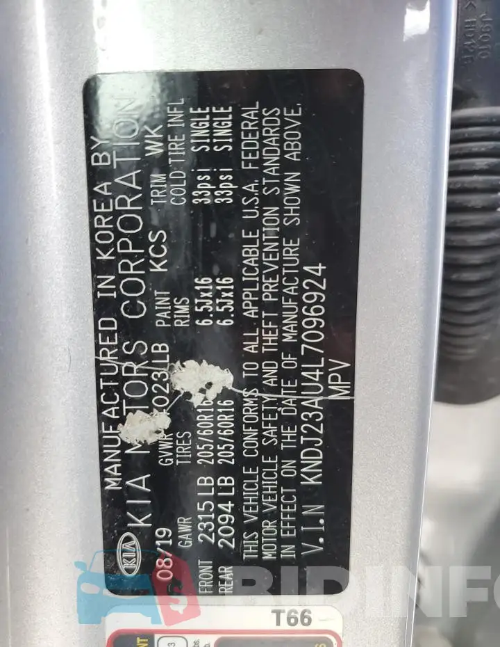 KNDJ23AU4L7096924 Photo# 13
