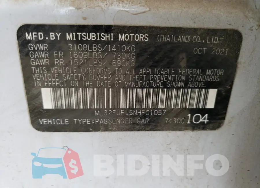 ML32FUFJ5NHF01057 Photo# 10