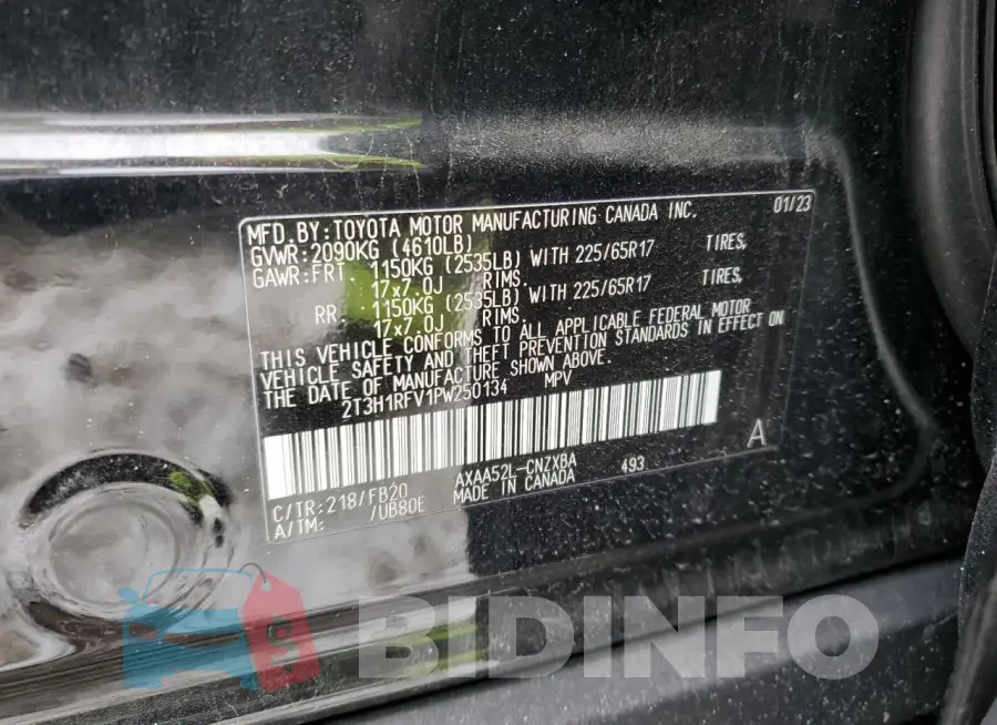 2T3H1RFV1PW250134 Photo# 13