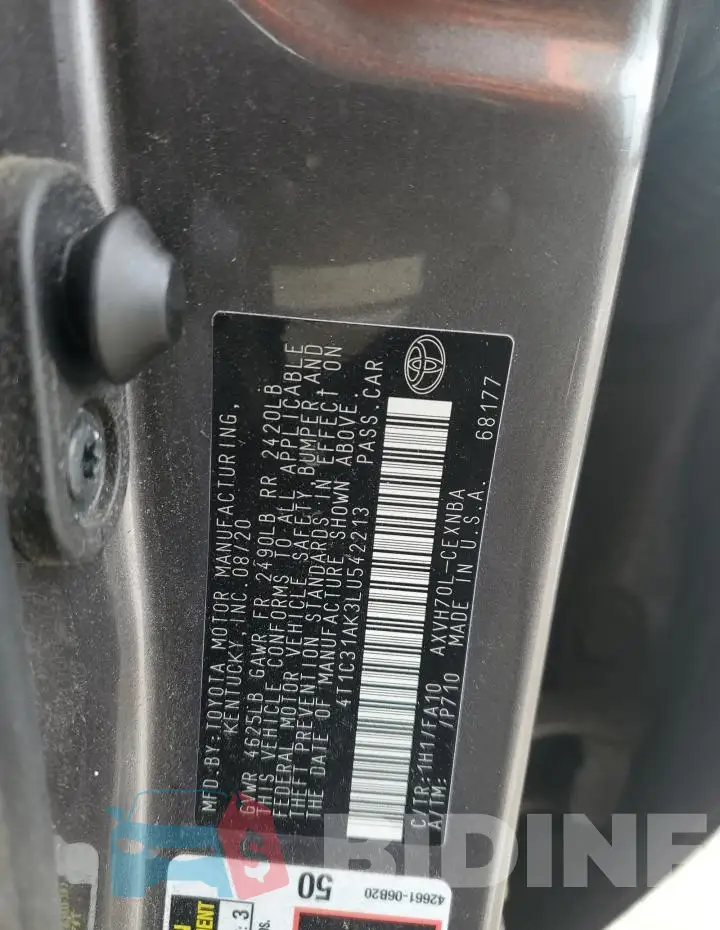 4T1C31AK3LU542213 Photo# 12