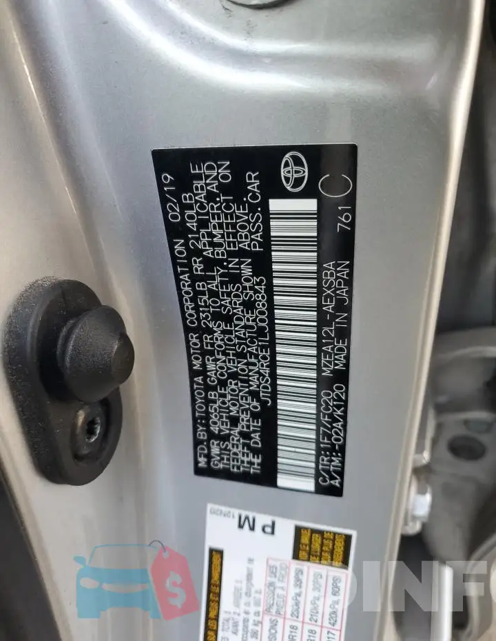 JTDS4RCE1LJ008843 Photo# 12