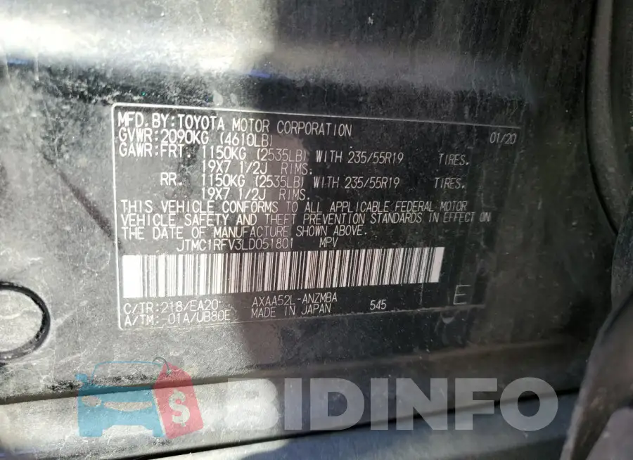 JTMC1RFV3LD051801 Photo# 13