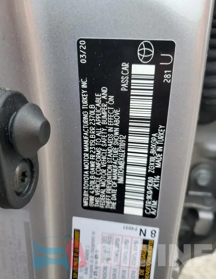 NMTKHMBX6LR110912 Photo# 14