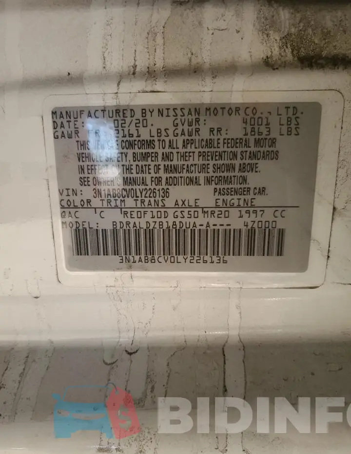 3N1AB8CV0LY226136 Photo# 12