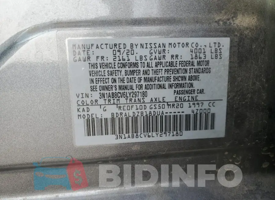 3N1AB8CV6LY297180 Photo# 12