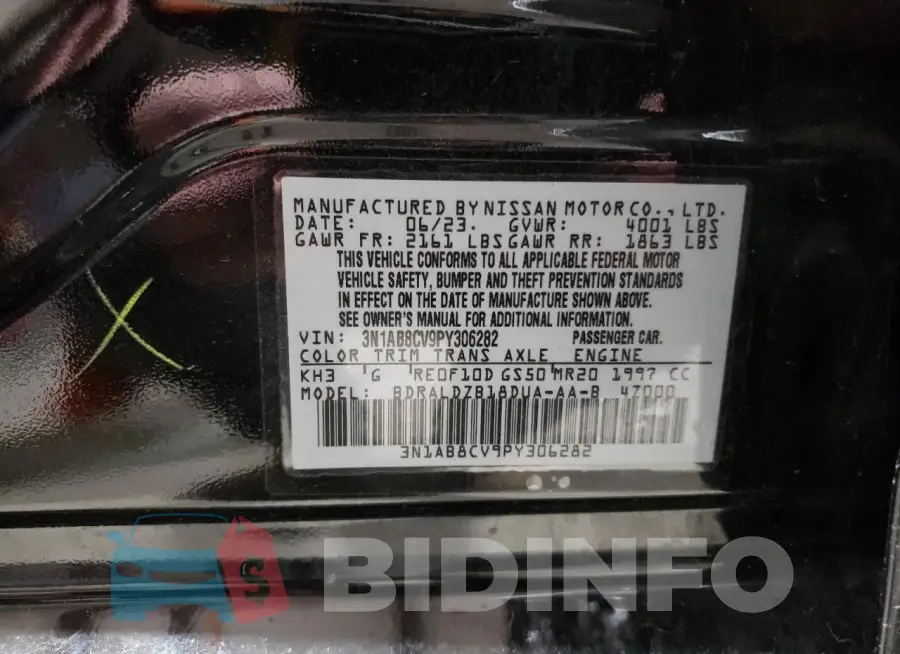 3N1AB8CV9PY306282 Photo# 12