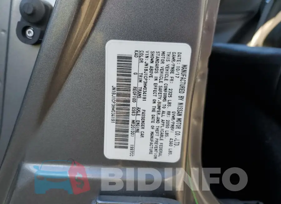 JN1BJ1CP3HW034191 Photo# 12
