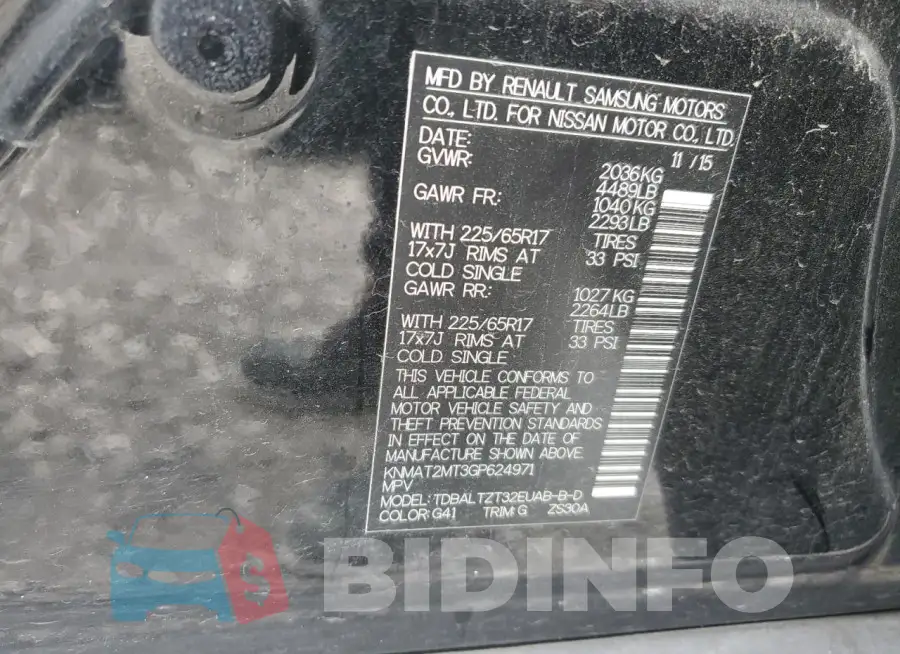 KNMAT2MT3GP624971 Photo# 13