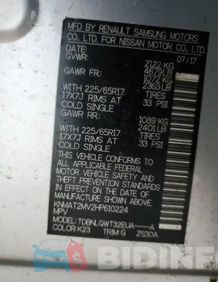 KNMAT2MV2HP610224 Photo# 13