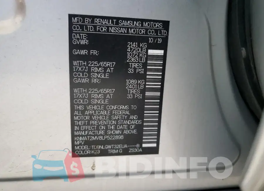 KNMAT2MV8LP522898 Photo# 13