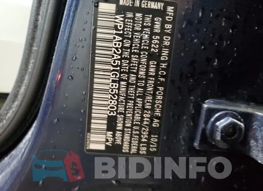 WP1AB2A51GLB52803 Photo# 13