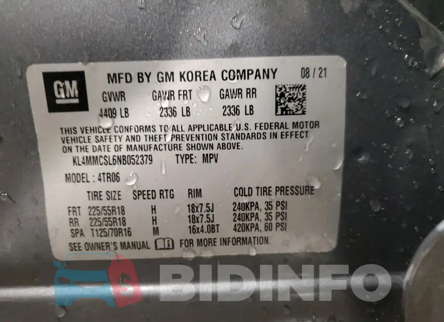 KL4MMCSL6NB052379 Photo# 14
