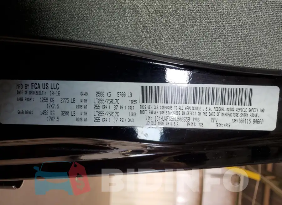 1C4HJWFG5HL508658 Photo# 12