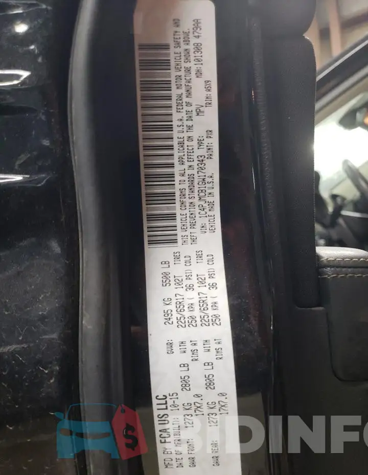 1C4PJMCB1GW170343 Photo# 12