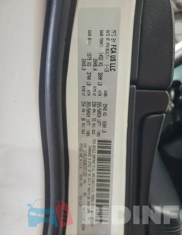 1C4RJFAG8KC671355 Photo# 13