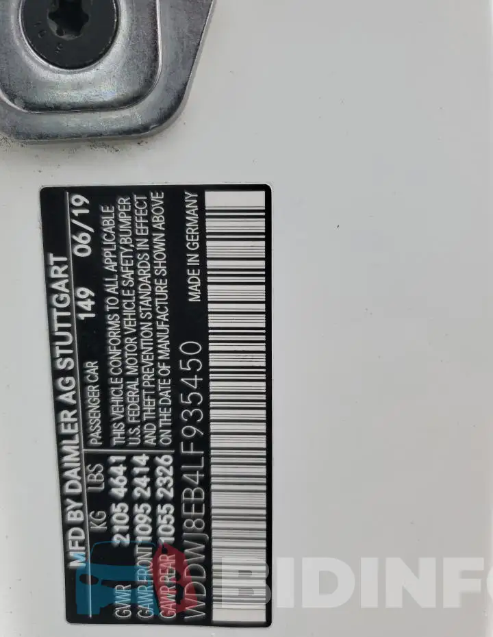 WDDWJ8EB4LF935450 Photo# 12
