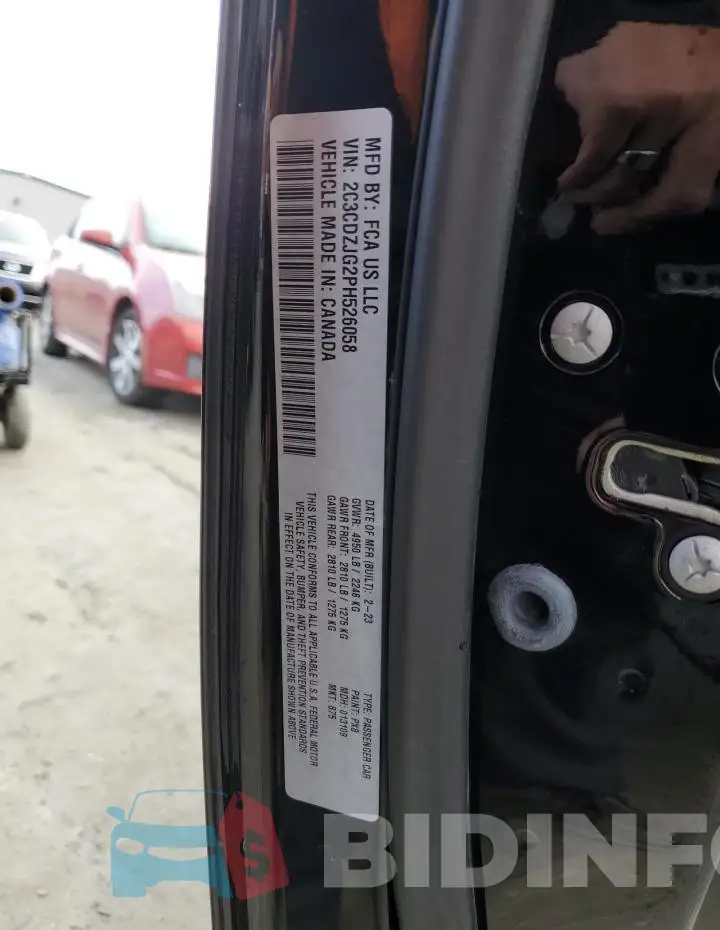 2C3CDZJG2PH526058 Photo# 12