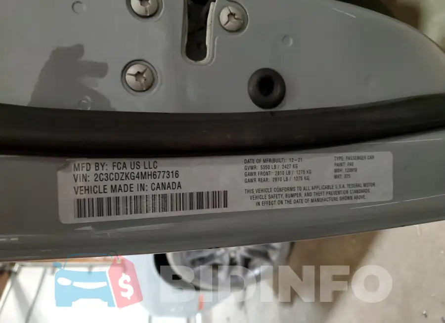 2C3CDZKG4MH677316 Photo# 12