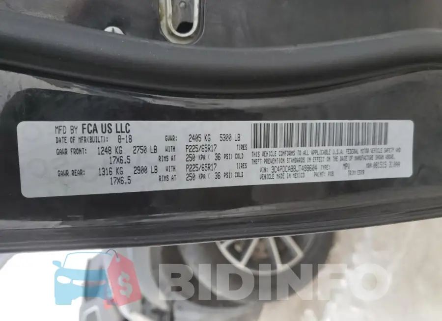 3C4PDCAB8JT498604 Photo# 13