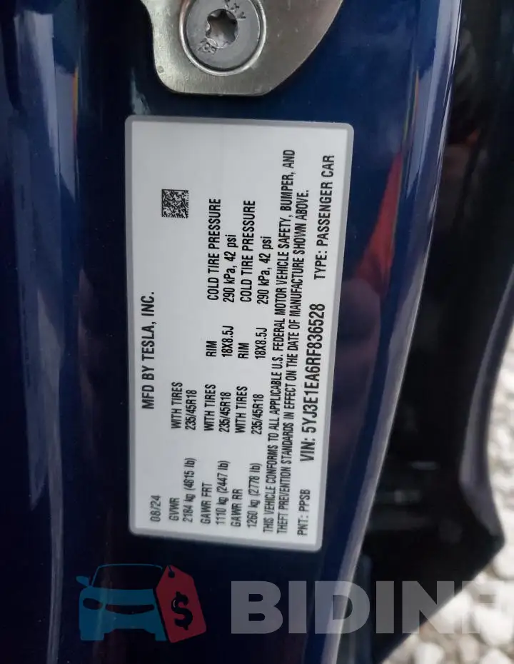 5YJ3E1EA6RF836528 Photo# 13