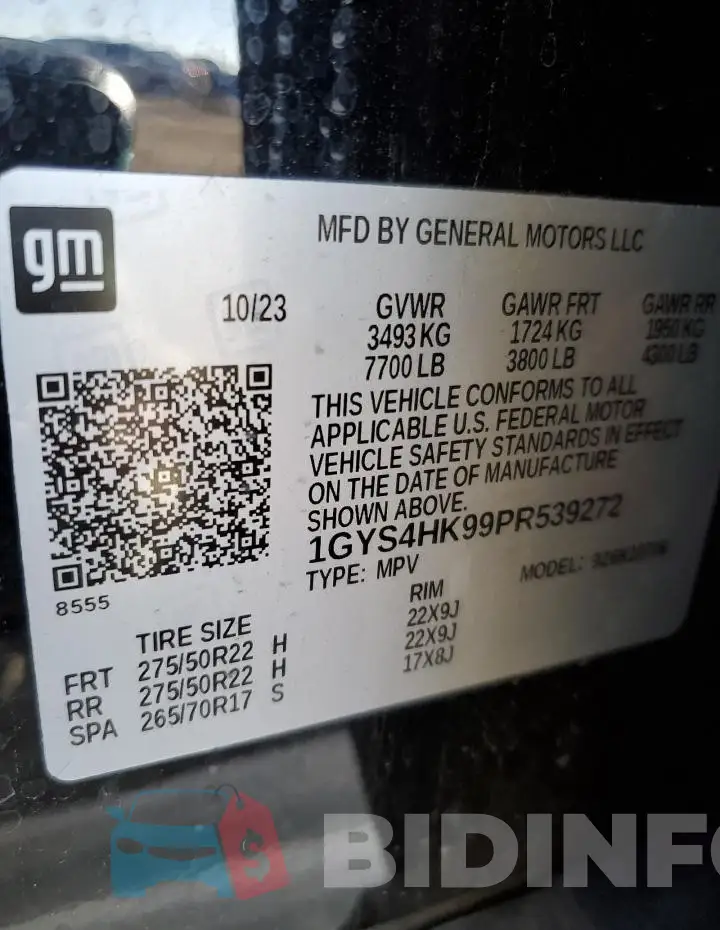 1GYS4HK99PR539272 Photo# 14