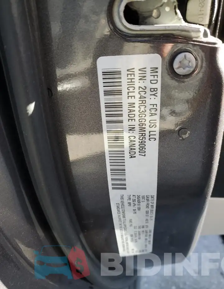 2C4RC3GG6MR590607 Photo# 13