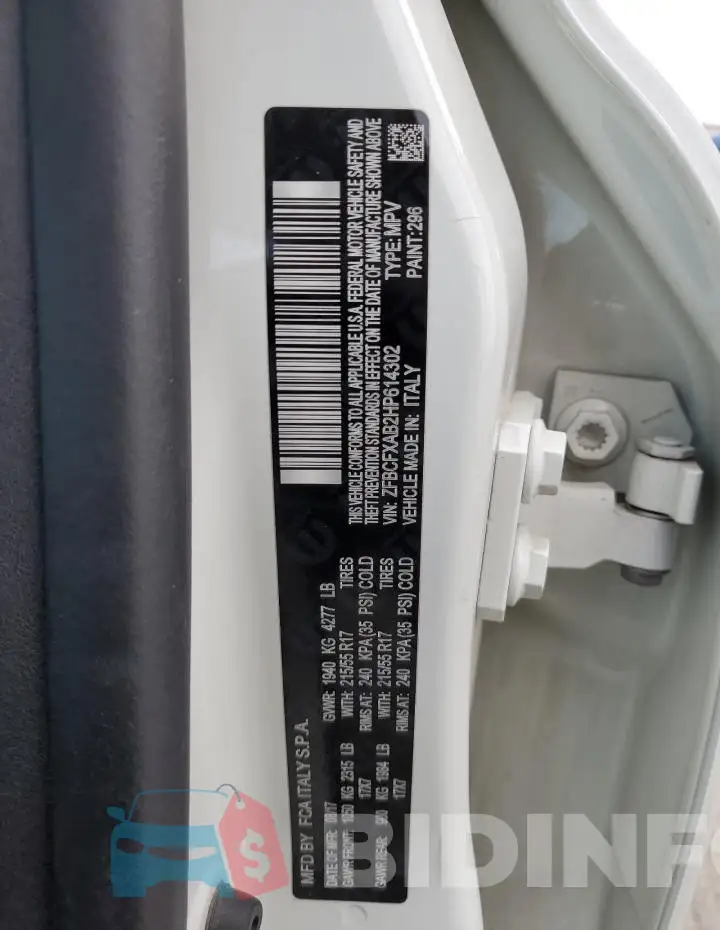 ZFBCFXAB2HP614302 Photo# 14