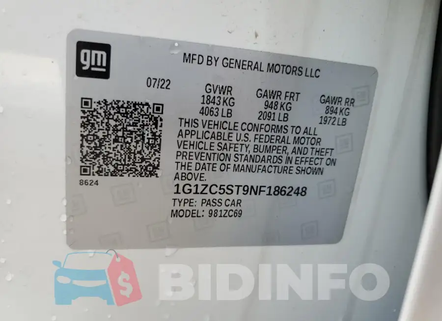 1G1ZC5ST9NF186248 Photo# 12