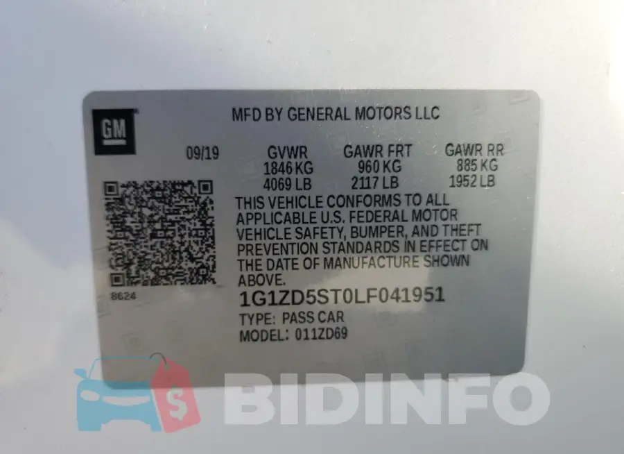 1G1ZD5ST0LF041951 Photo# 13