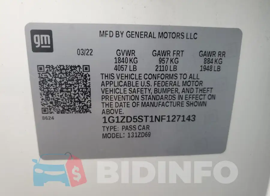 1G1ZD5ST1NF127143 Photo# 12