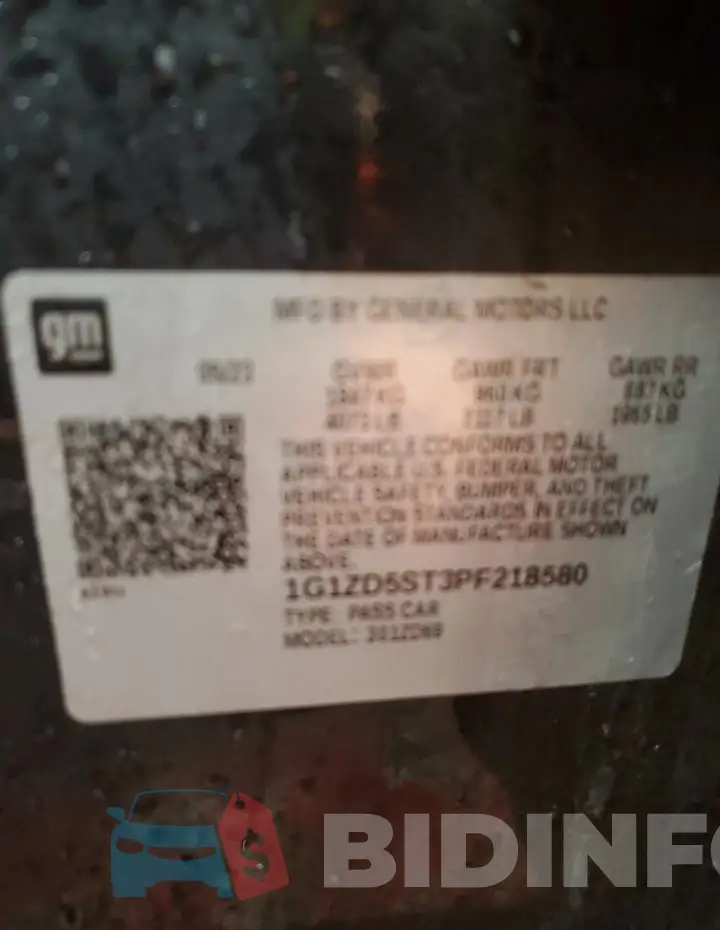 1G1ZD5ST3PF218580 Photo# 13