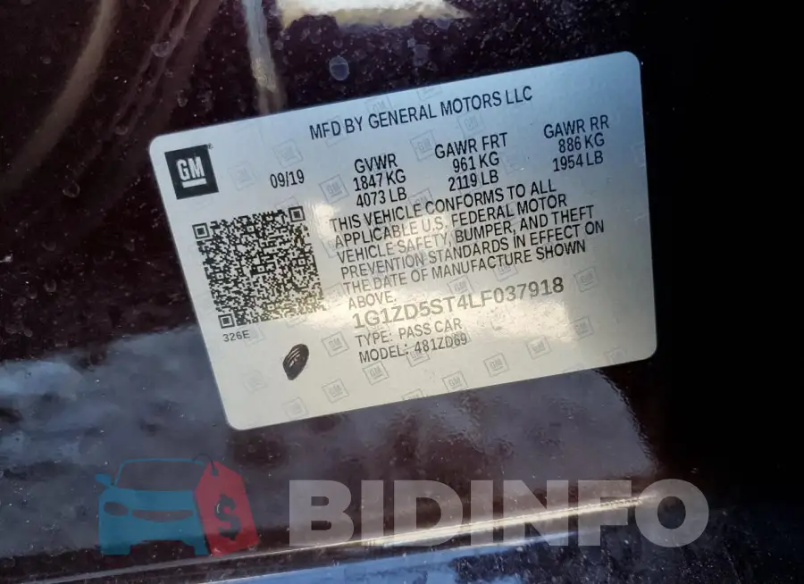 1G1ZD5ST4LF037918 Photo# 12