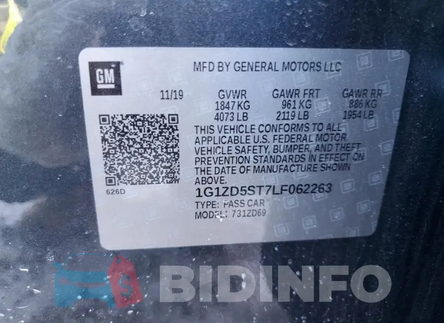 1G1ZD5ST7LF062263 Photo# 12