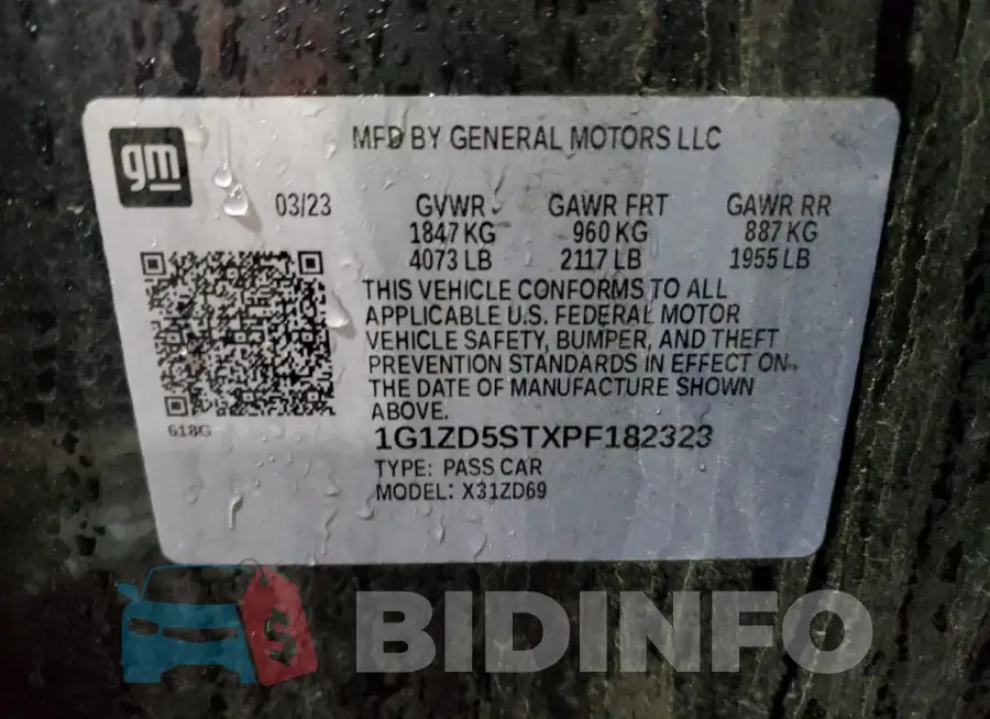 1G1ZD5STXPF182323 Photo# 13