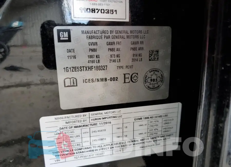 1G1ZE5STXHF180327 Photo# 12