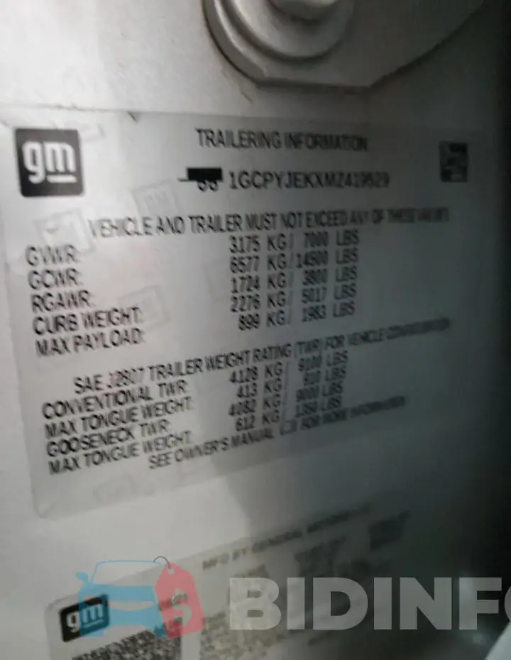 1GCPYJEKXMZ419529 Photo# 12