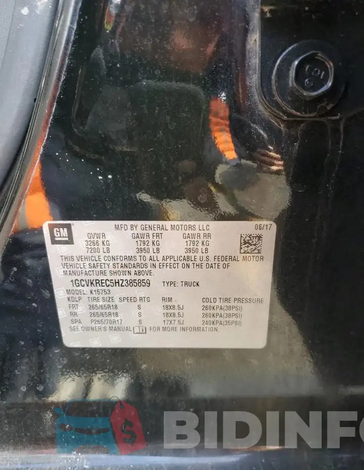1GCVKREC5HZ385859 Photo# 12