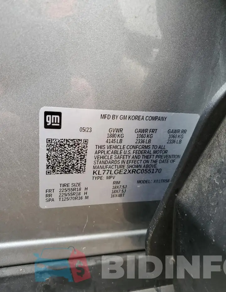 KL77LGE2XRC055170 Photo# 12