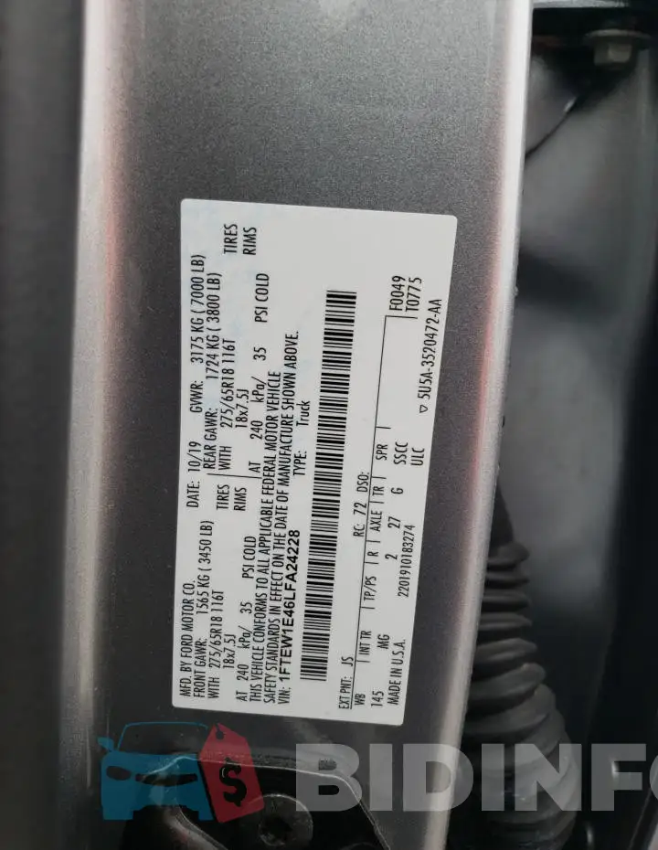 1FTEW1E46LFA24228 Photo# 12