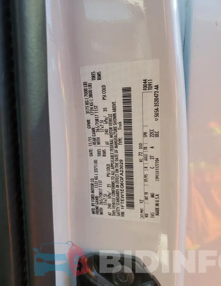 1FTEW1EG6GFA23029 Photo# 12