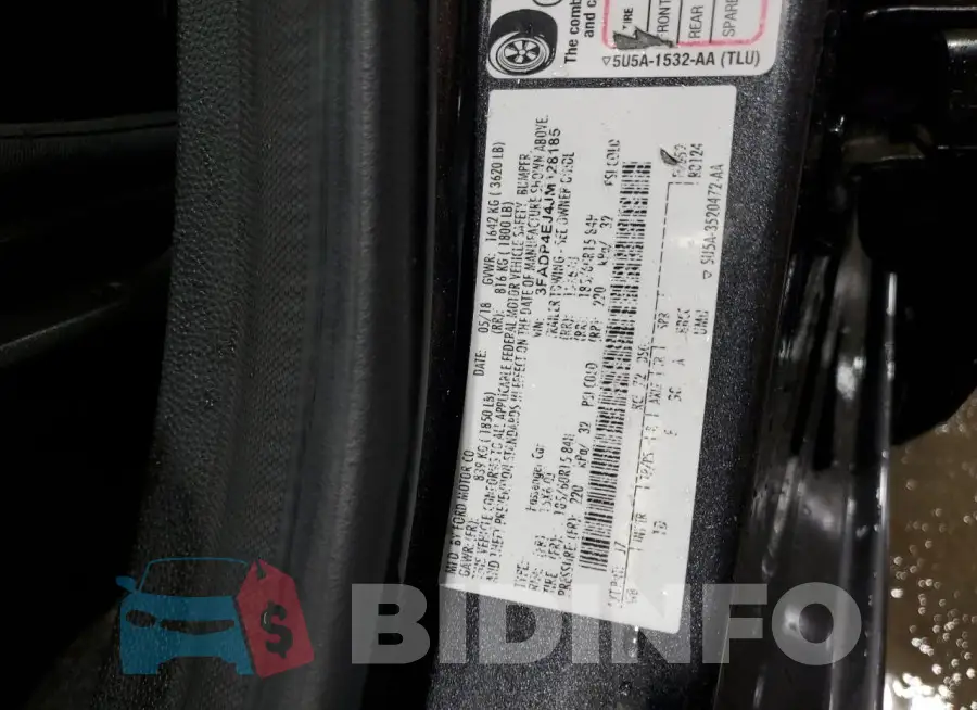 3FADP4EJ4JM128185 Photo# 13