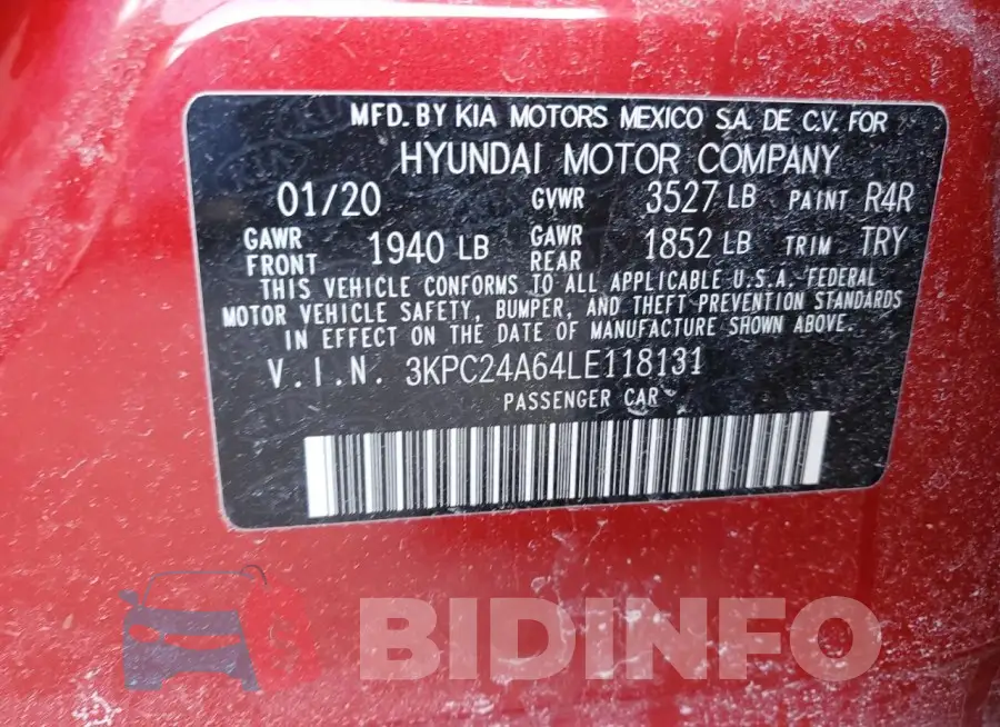 3KPC24A64LE118131 Photo# 12