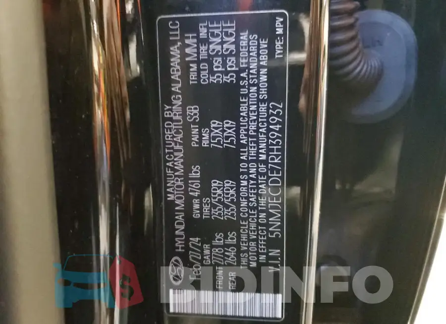5NMJECDE7RH394932 Photo# 13